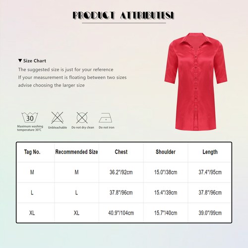 Mens Satin Silk Nightshirt Sexy Sleepwear Casual Sleep Shirt Half Sleeve AU - Picture 29 of 65