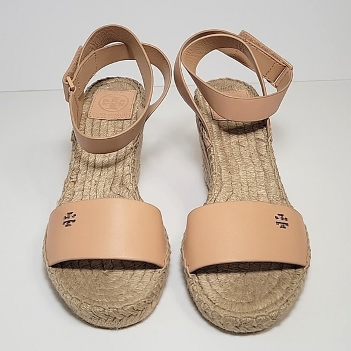 New, Tory Burch Bima 2 espadrille wedge leather strap New, Tory Burch Bima 2 espadrille wedge leather strap