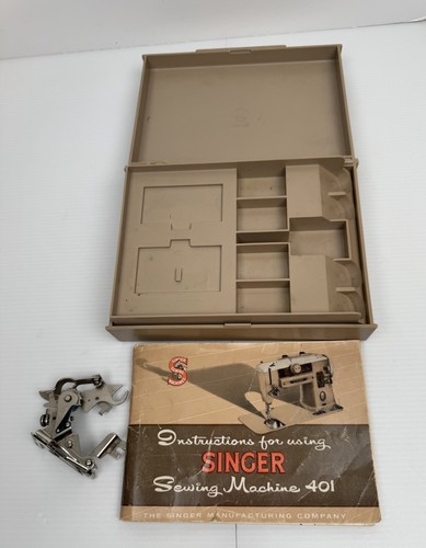 Singer Sewing Machine Attachments Parts Feets Other Booklet And Original Box - Bild 15 von 16
