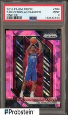 2018-19 Panini Pink Ice Prizm #184 Shai Gilgeous Alexander RC PSA 9 MINT