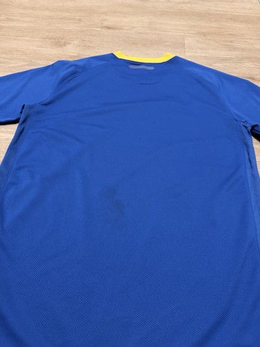 Brazil 2010-11 Away Nike Football Jersey Kit Size Large Blue - Foto 5 di 5