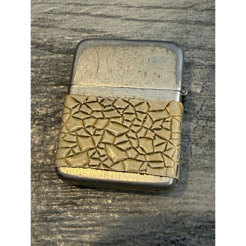 Storm Queen Windproof Pocket Lighter Pebbled Cream Park Sherman USA