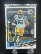 Tucker Kraft 2023 Panini Donruss Optic Football Rated Rookie Base RC #243 B-18
