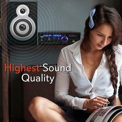 Pyle Wireless Power Amplifier Home Audio Bluetooth Receiver System PCAU46BA - Picture 5 of 8