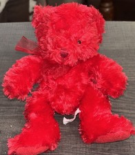 RUSS Scarlet 8 Plush Bear Valentine Red Stuffed Animal Toy US34