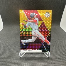 2021 Panini Mosaic Juan Soto #113 Black Gold Choice Mosaic Prizm /8