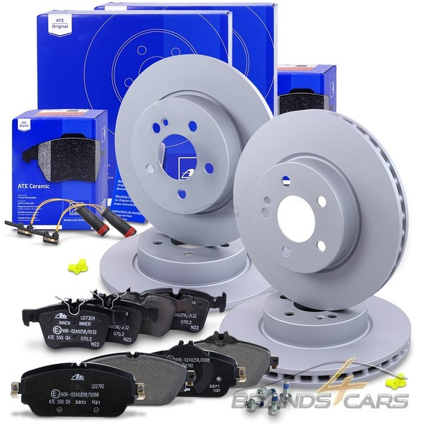 ATE Bremsscheiben +Ceramic BelÄGe +Wk Vorne+Hinten FÜR Mercedes C-KLASSE W205-image