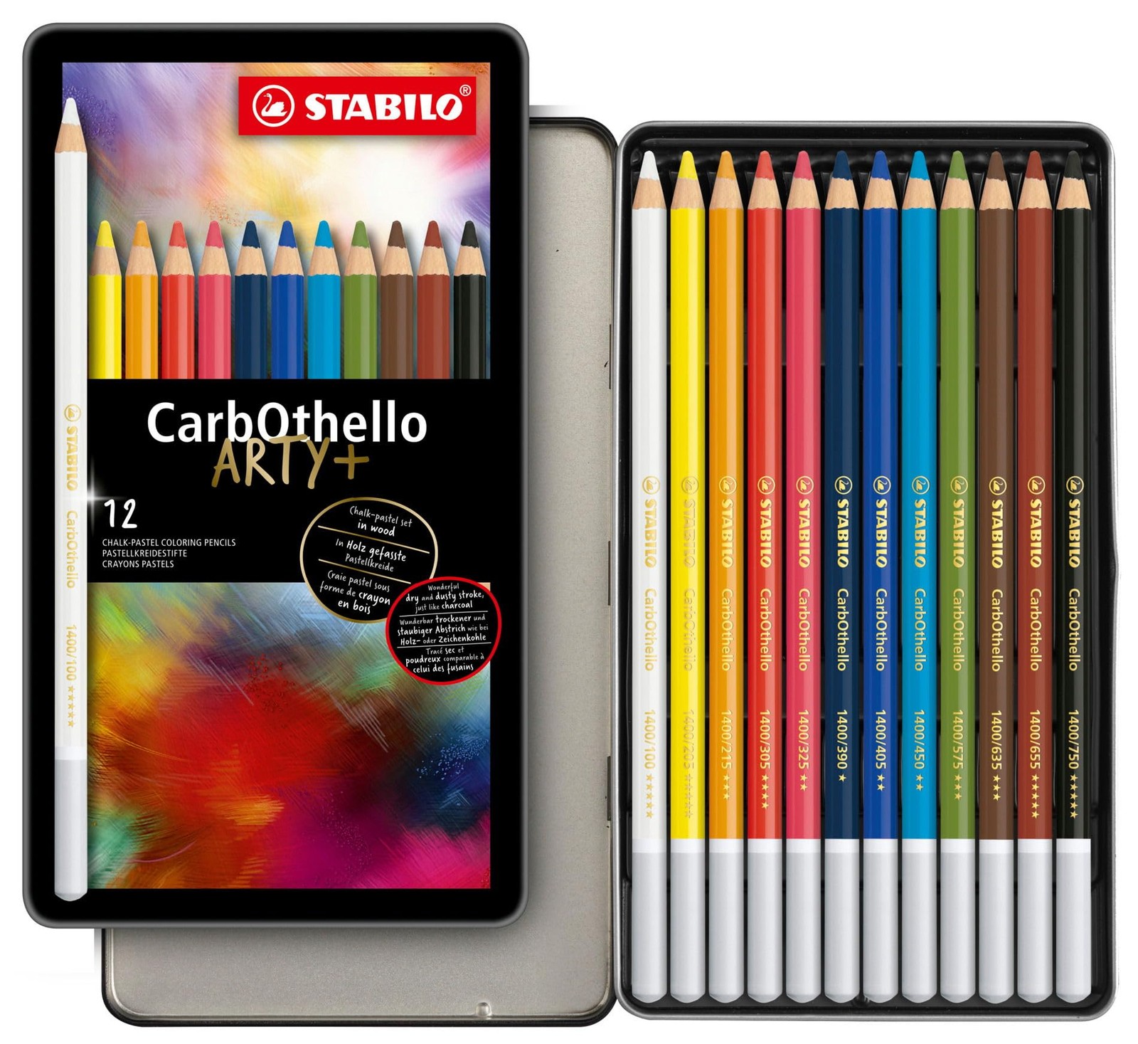 Carbothello Arty, Tin Set Of 12,