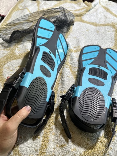Unisex Blau Scuba Schnorcheln Schwimmflosse Herren 4-8,5, Damen 5-9,5 - Bild 3 von 3