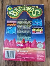 Battletoads NES Box Manual CIB Tested