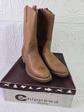 Chippewa Botas Para Hombre #6790 Botas Marrón Buen Año Talla 10.5D Hechas en EE. UU. Nuevas