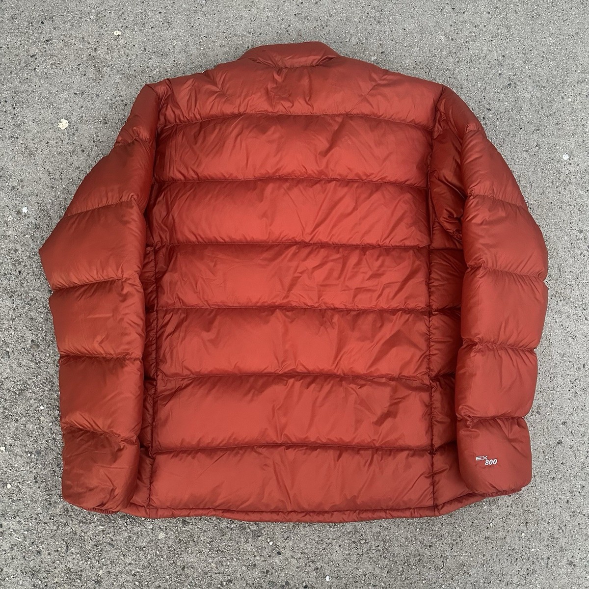 Montbell EX 800 Light Alpine Orange Goose Down Puffer Jacket XL