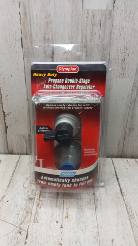 Olympian Heavy Duty propano doble etapa regulador de cambio automático por Camco RV - Imagen 1 de 4