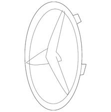 Genuine Mercedes-Benz Grille Emblem 207-817-00-16