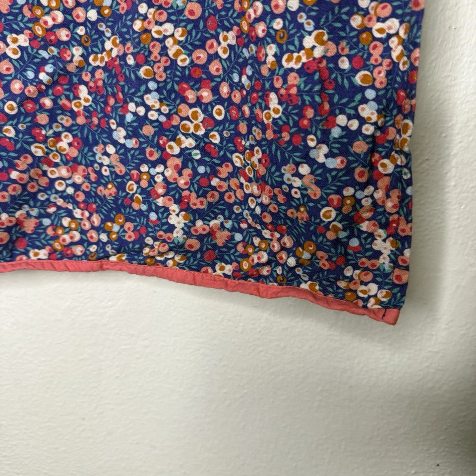 Liberty For Anthropologie Tea Towel Floral Kitchen Cottagecore Blue Pink Cotton - Image 3 of 4