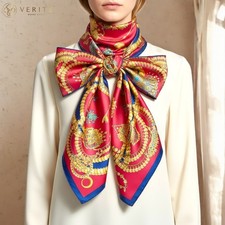 RARE VINTAGE HERMES Silk Scarf "Kosmima" Carre 90 designed by Julia Abadie