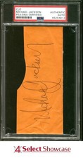 SIGNED MICHAEL JACKSON CUT SIGNATURE PSA AUTHENTIC DNA AUTO