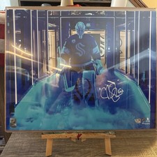 🏒 CHRIS DRIEDGER SIGNED 16x20 PHOTO SEATTLE KRAKEN FANATICS COA #PV38517212 🏒