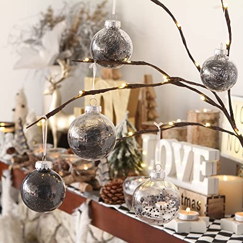 Sea Team Shatterproof Clear Plastic Christmas Ball Ornaments Decorative Xmas - Picture 3 of 8