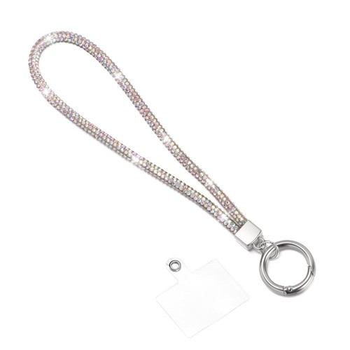 Hanging Cord Wrist Straps Crystal Anti-lost Rope Rhinestone Phone Lanyard - Photo 10 sur 20