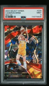 2024 Select WNBA #228 Cameron Brink Courtside Red Ice PSA 9 7A