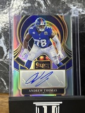 🔥Andrew Thomas 2025 Select Silver Prizm Auto SP New York Giants🔥