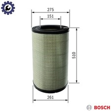 AIR FILTER F 026 400 678 FOR DAF TEMSA MX-11 320 10.8L MX-13340/13375 12.9L XF