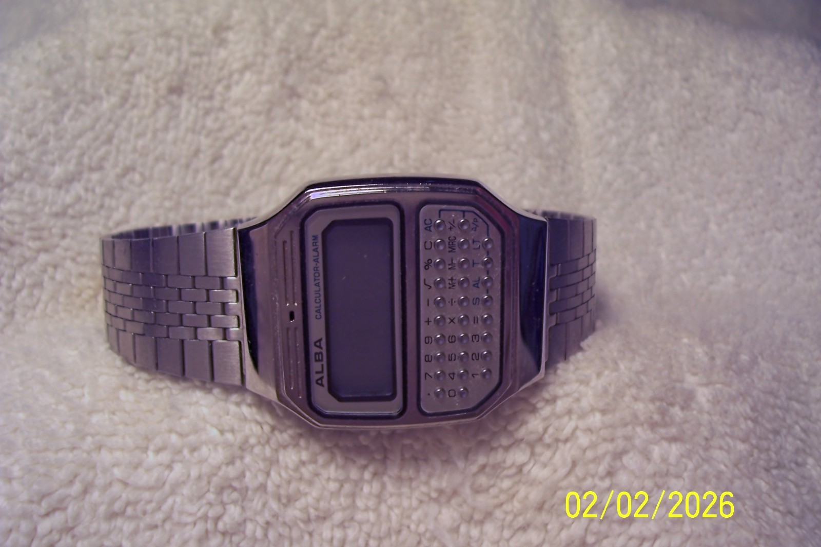 - W/WATCH IS   AS  VINTAGE ALBA ALARM CALCULATOR MANS - vintagewatches.pk