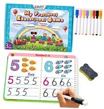 Preschool Learning Activities Educational Workbook - Toddler Blue - General