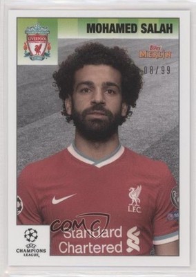 2020-21 Topps Merlin's Heritage 95 UEFA Champions League 8/99 Mohamed Salah 0r9h