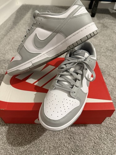 Nike Dunk Low Retro White/Light Smoke Grey Men's Size 9 UK HF5441-105 - Picture 2 of 5