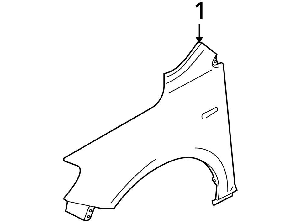 Guardabarros de conductor para Suzuki Kizashi 2010-2013 PRYOF Foto 4 de 4