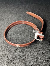 Vtg 1998 Brighton 34- Redish Golf ClassicLeather Belt Silver Buckle Made USA