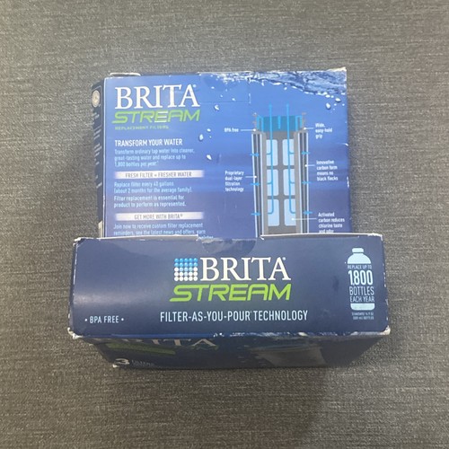 Brita Stream Pitcher Water Filter Two Packs of 3 NEW for Brita Pitchers 6 total - Picture 5 of 6