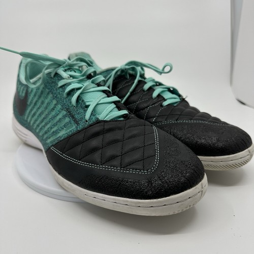 Nike Lunar Gato II 2 Hyper Turquoise Black Indoor Shoes Soccer Size 11 US NO INS - Picture 6 of 13