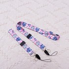  6 Pcs Hawaiian Leaves Pattern Detachable Hanging Rope Multi-functional Lanyard