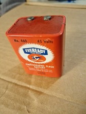 Vintage EVEREADY "Nine Lives" Photographic Flash Battery No. 460 45 Volts