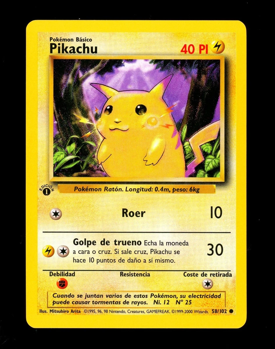 Pikachu Pokémon TCG Individual Collectible Card Game Cards in