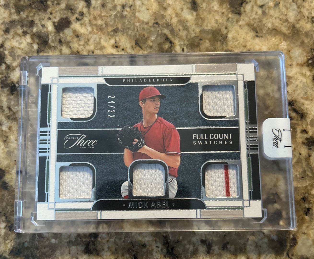 2024 Panini Three and Two Full Count Swatches Relics #’d 24/32 Mick Abel #FCS-MA