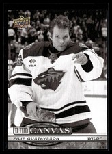 2025-26 Upper Deck Series 1 UD Canvas Black & White Filip Gustavsson