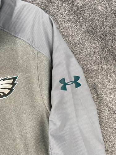 Philadelphia Eagles Hoodie Mens Medium NFL Football Pullover Under Armour - Picture 12 of 22