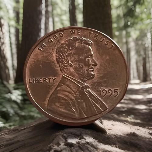 1995 Lincoln Memorial Cent "IIB" Die Chip In Liberty Circulated LV - Picture 2 of 4