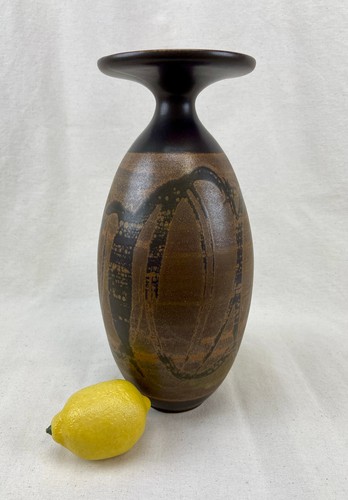 Vintage Designs West Studio Pottery Vase 12.75" Stoneware California USA MCM - Picture 11 of 12
