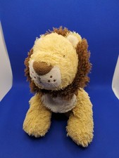 Carters Golden Lion Plush Yellow Brown Stuffed Animal Baby Toy Retired WORN DOWN