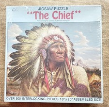 1990 Leanin' Tree The Chief Puzzles By Nordeyco 16