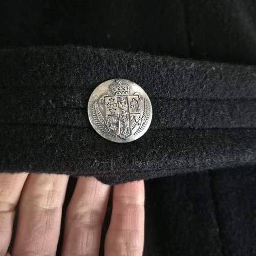 Mackintosh Womens Black 100% Wool Coat Long Sleeve Double Breasted Sherpa Size M - Picture 9 of 9