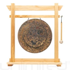 14" Gongs on the Moksha Joe Gong Stand - Pine