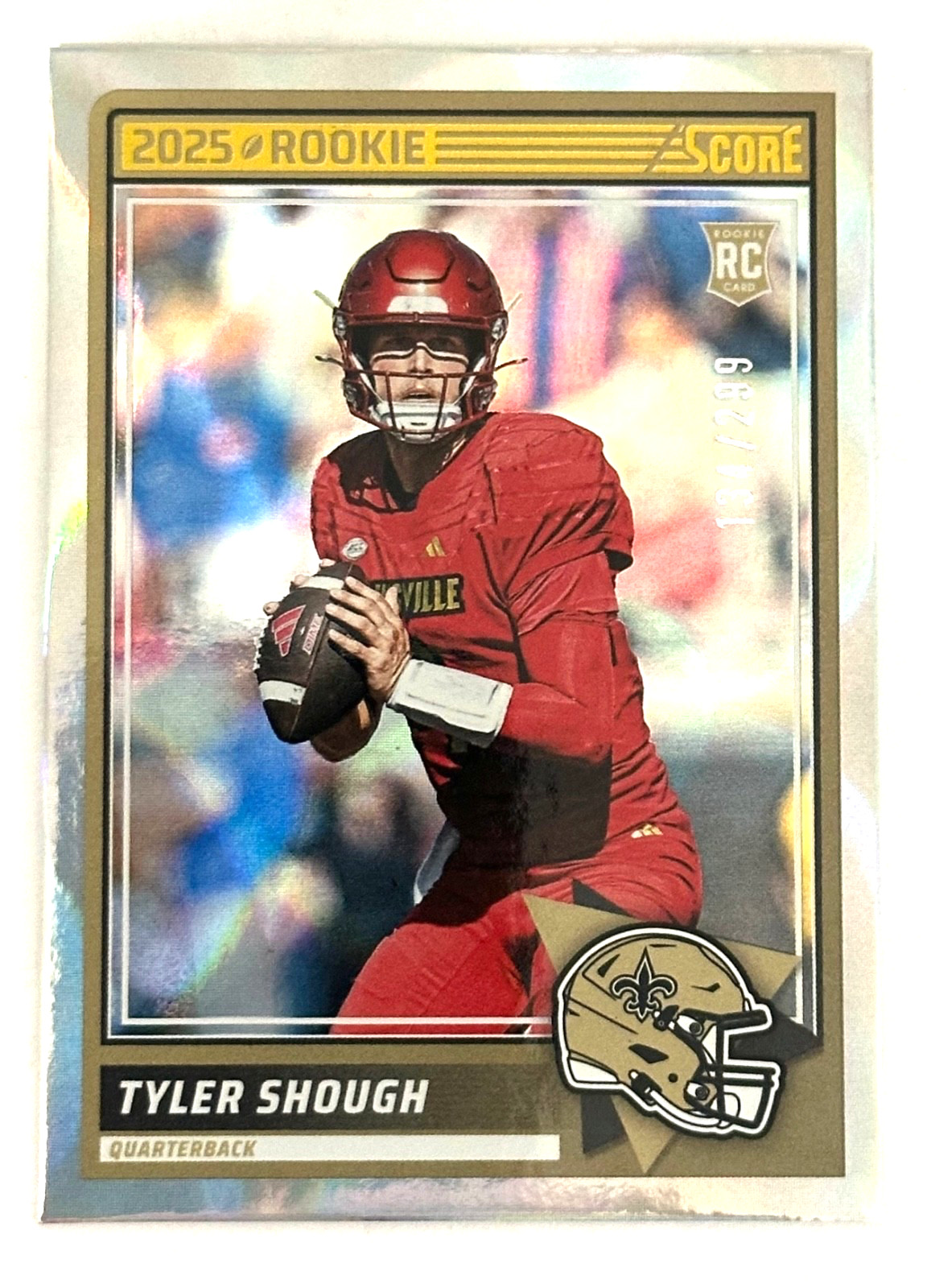 2025 Score Rookies Circular #71 Tyler Shough RC /299 Saints