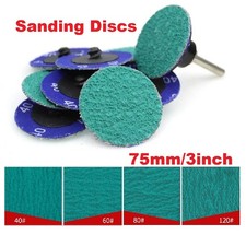 3inch 75mm Sanding Disc Quick Change 36 60 80 120 Grit Grinding Polishing Pad