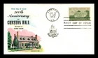 US COVER GUNSTON HALL GEORGE MASON 200TH ANNIVERSARY FDC FLUEGEL CACHET
